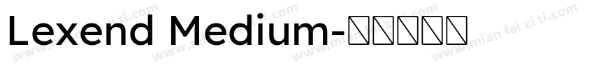 Lexend Medium字体转换